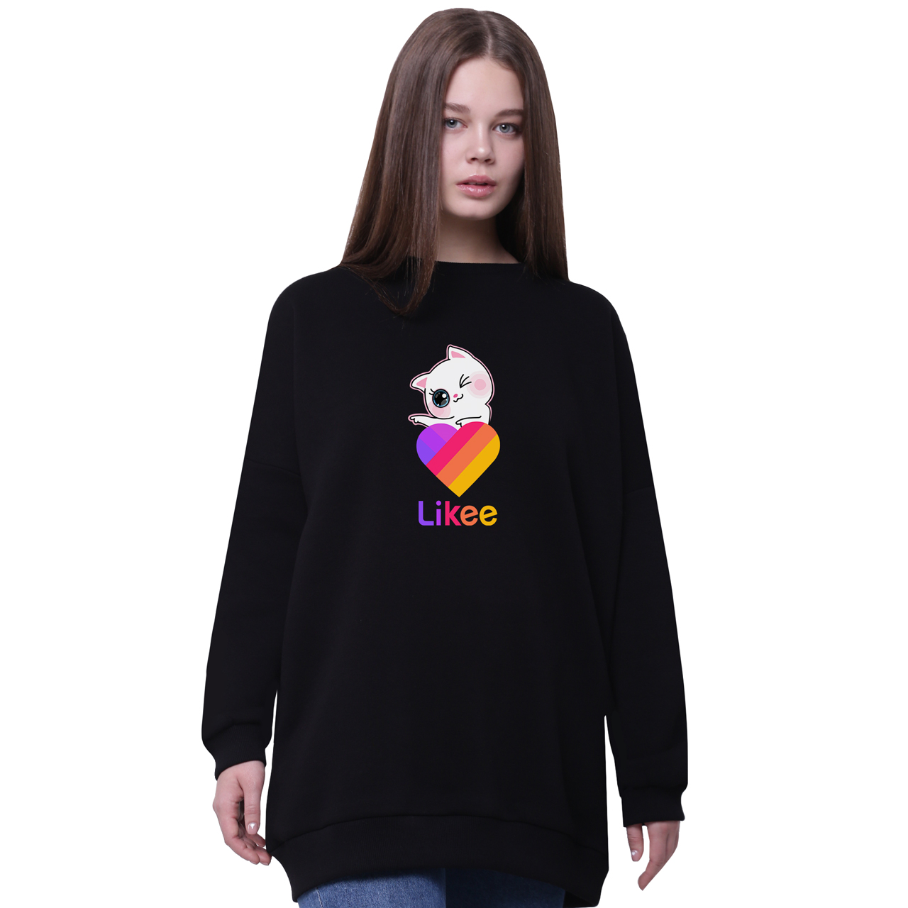 Свитшот для девочек удлиненный Лайки Котик (Likee Cat) Черный (35963-1595-2) 140 см
Свитшот для девочек удлиненный Лайки Котик (Likee Cat) Черный (35963-1595-2) 140 см