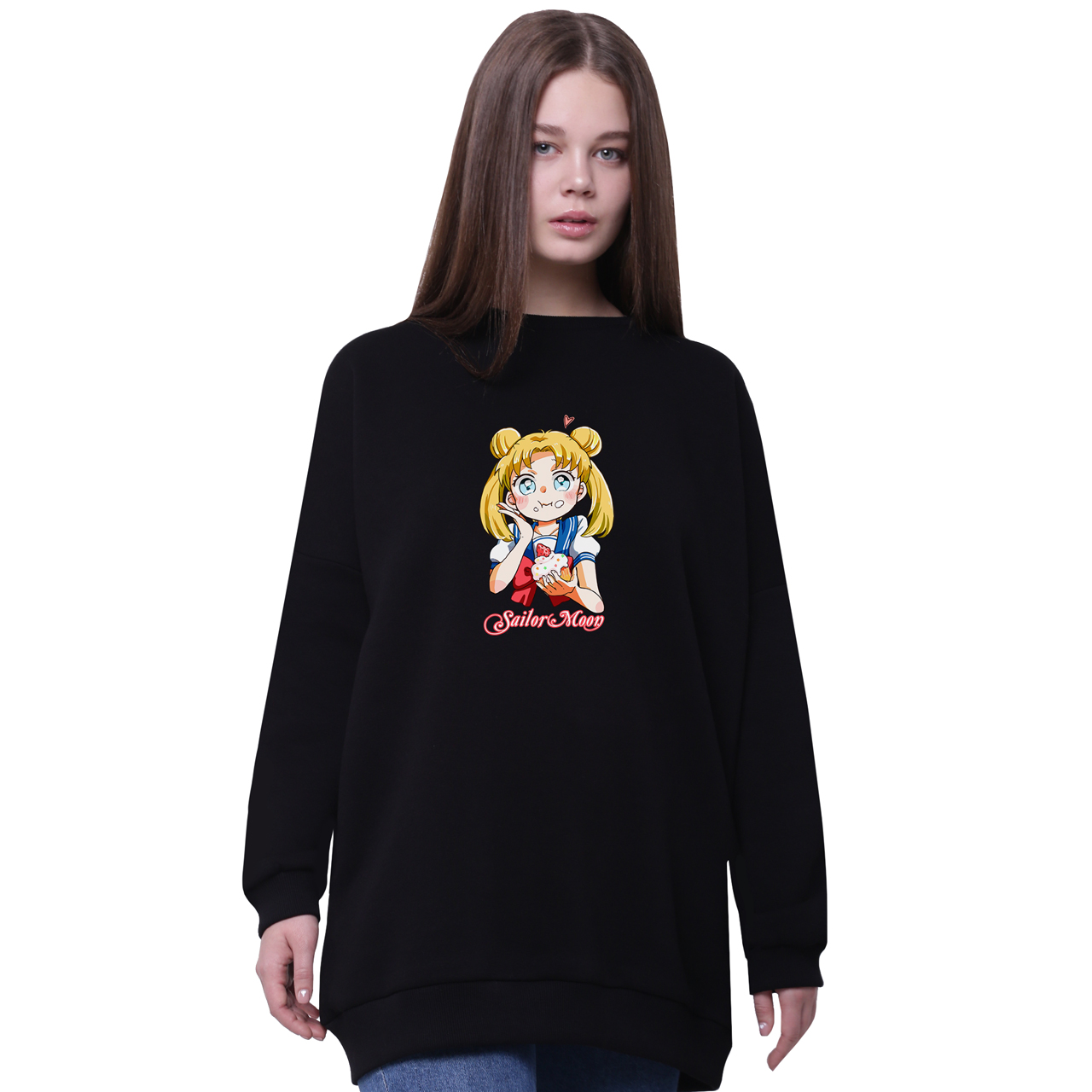 Свитшот для девочек удлиненный Сейлор Мун (Sailor Moon) Черный (35963-2917-5) 158 см
Свитшот для девочек удлиненный Сейлор Мун (Sailor Moon) Черный (35963-2917-5) 158 см