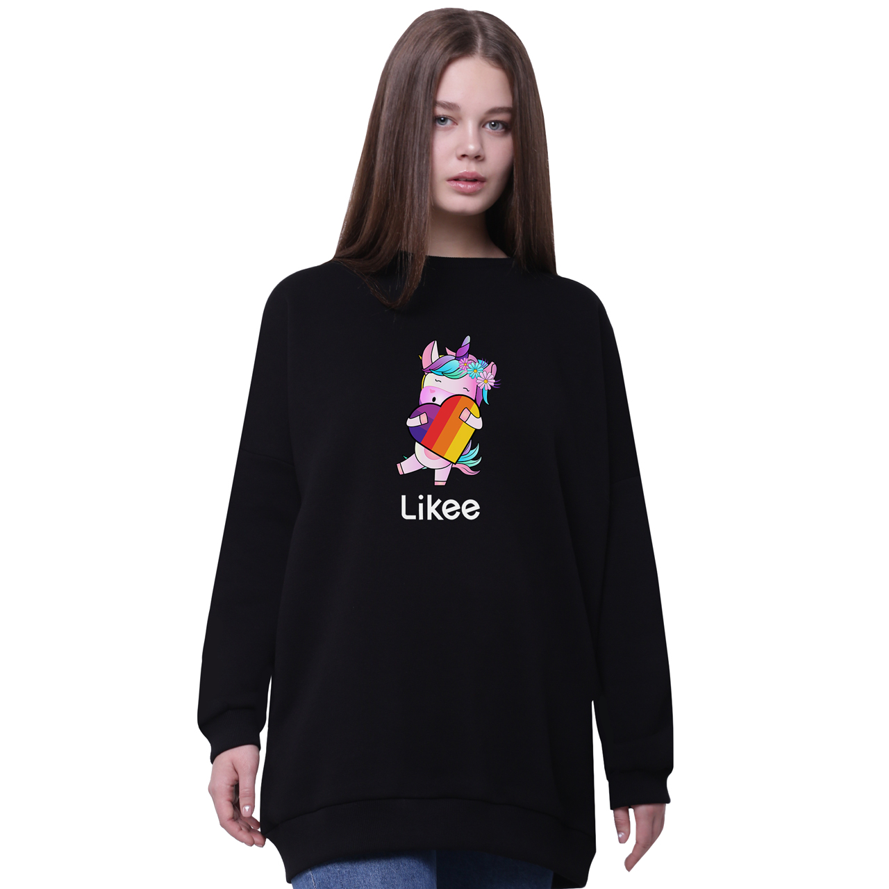 Свитшот для девочек удлиненный Лайк Единорог (Likee Unicorn) Черный (35963-1469-8) 176 см
Свитшот для девочек удлиненный Лайк Единорог (Likee Unicorn) Черный (35963-1469-8) 176 см