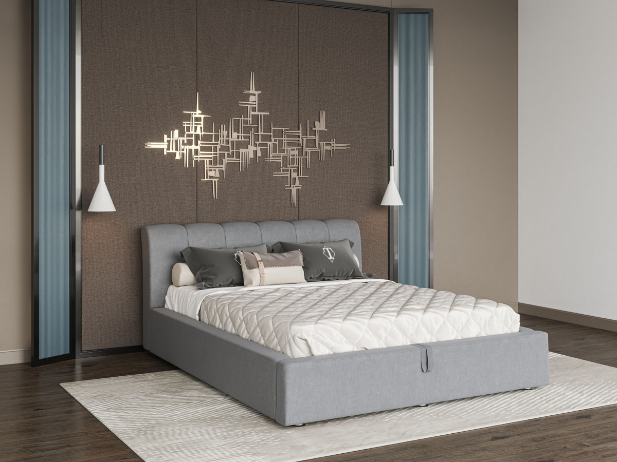 Кровать двуспальная из ДСП с мягким изголовьем 160x200 Каролина 6 ткань Bagira серый Світ Меблів с подъемным механизмом и каркасом (без матраса)
Кровать двуспальная из ДСП с мягким изголовьем 160x200 Каролина 6 ткань Bagira серый Світ Меблів с подъемным механизмом и каркасом (без матраса)