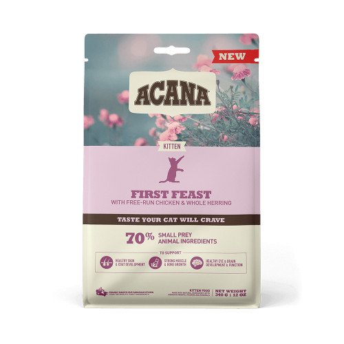 Сухой корм Acana First Feast Cat со вкусом курицы и сельди, для котят всех пород, 340 г
Сухой корм Acana First Feast Cat со вкусом курицы и сельди, для котят всех пород, 340 г