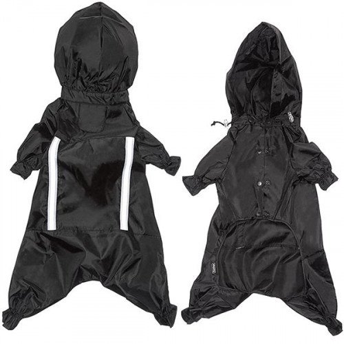 Комбинезон Flamingo Raincoat Safety с капюшоном и светоотражающими вставками, для собак, черный, 30 см
Комбинезон Flamingo Raincoat Safety с капюшоном и светоотражающими вставками, для собак, черный, 30 см