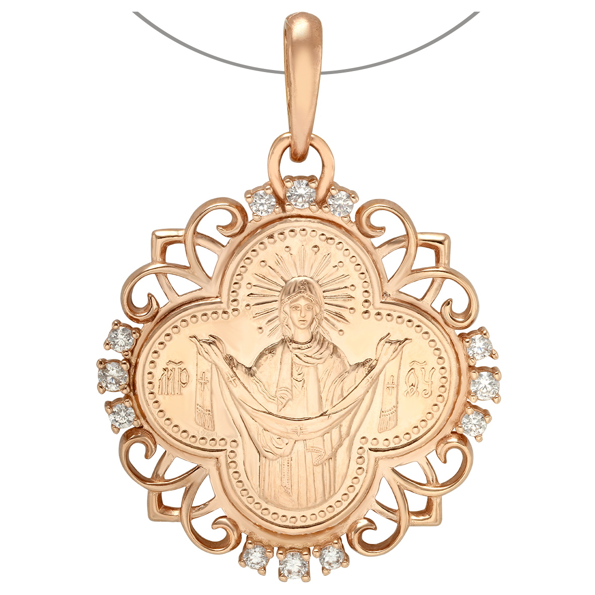 Золотая ладанка Покров Пресвятой Богородицы, с фианитами Tango Jewellery Company 160366
Золотая ладанка Покров Пресвятой Богородицы, с фианитами Tango Jewellery Company 160366