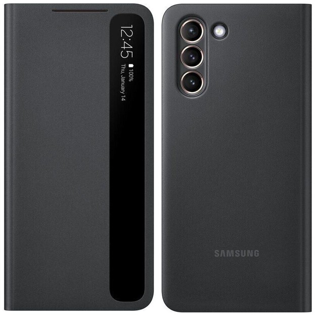 Защитный смарт чехол книжка S-View Flip cover Samsung Galaxy S21 5G EF-ZG991 black
Защитный смарт чехол книжка S-View Flip cover Samsung Galaxy S21 5G EF-ZG991 black