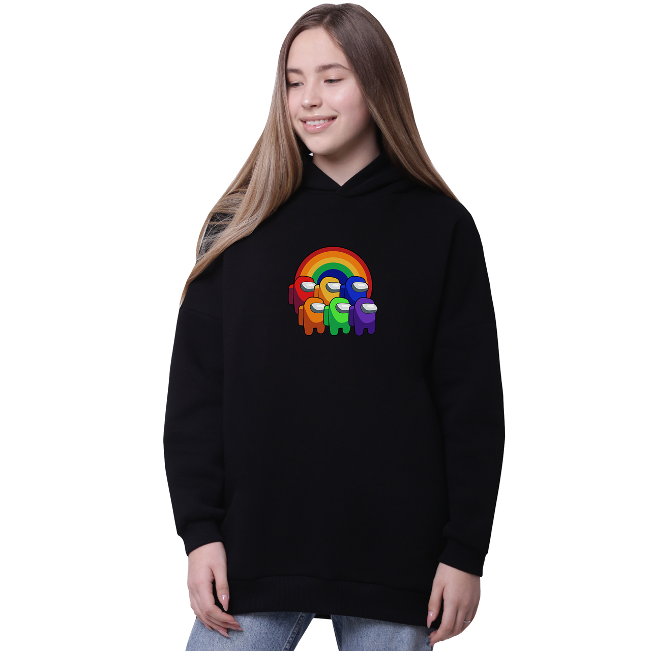 Худи для девочек удлиненный Амонг Ас (Among Us) Черный (35962-2595-7) 170 см
Худи для девочек удлиненный Амонг Ас (Among Us) Черный (35962-2595-7) 170 см