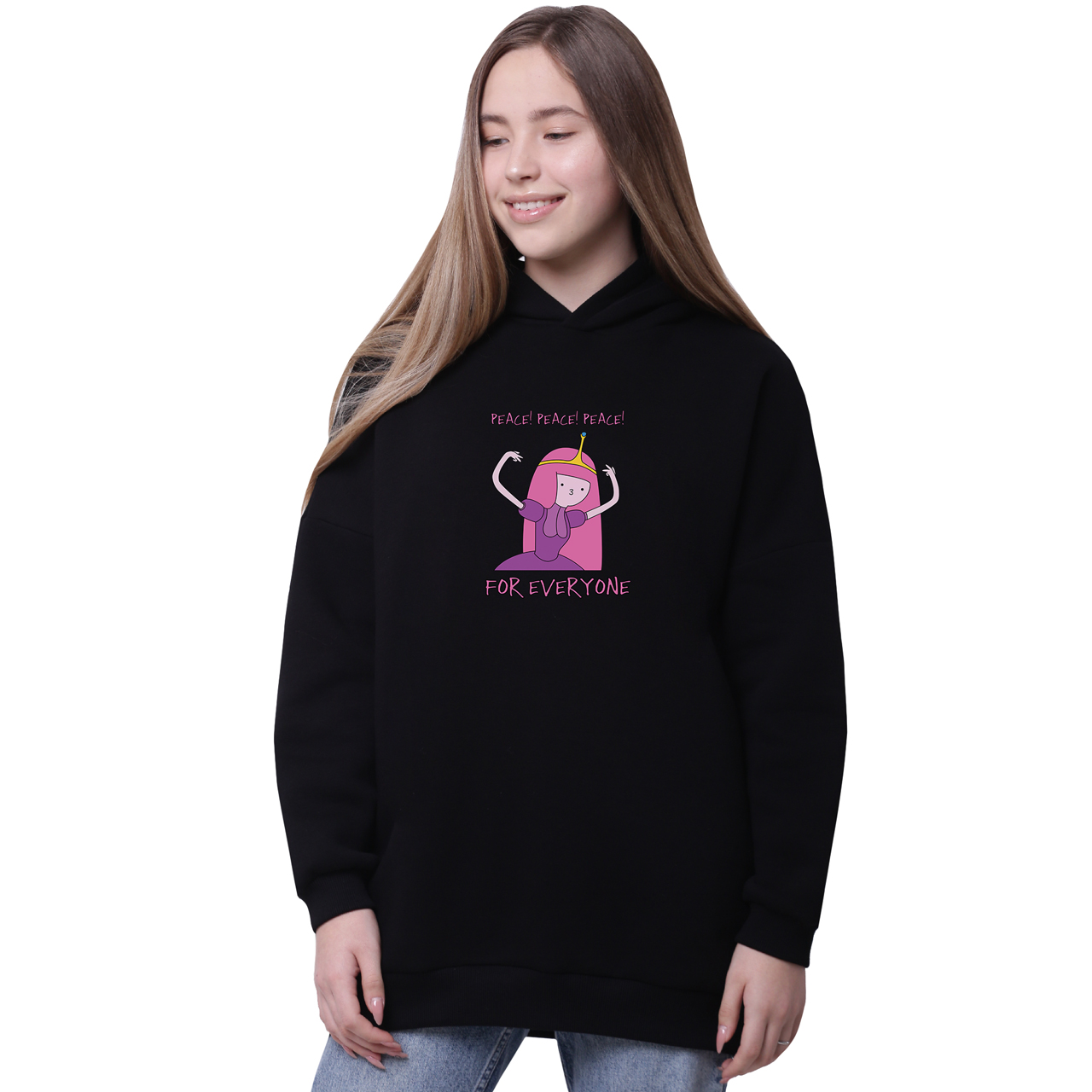 Худи для девочек удлиненный Принцесса пупырка Время Приключений (Lumpy Space Princess Adventure Time) Черный (35962-1576-2) 140 см
Худи для девочек удлиненный Принцесса пупырка Время Приключений (Lumpy Space Princess Adventure Time) Черный (35962-1576-2) 140 см