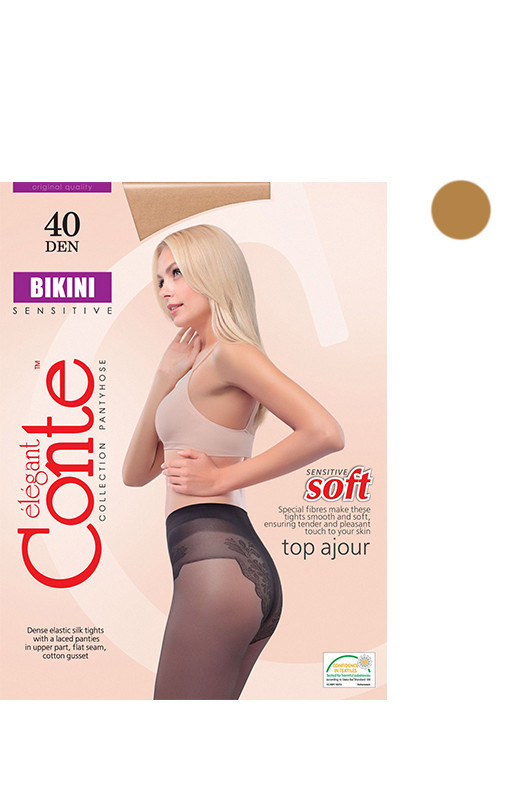 Шелковистые колготки с ажурными трусиками Conte Elegant BIKINI 40 Lycra®, , Bronz, Шелковистые колготки с ажурными трусиками Conte Elegant BIKINI 40 Lycra®, 2, Bronz
Шелковистые колготки с ажурными трусиками Conte Elegant BIKINI 40 Lycra®, , Bronz, Шелковистые колготки с ажурными трусиками Conte Elegant BIKINI 40 Lycra®, 2, Bronz