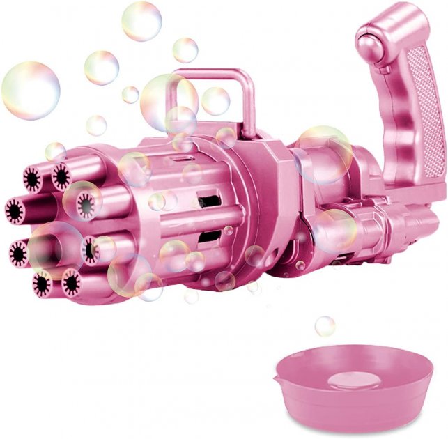Автоматический пистолет-пулемет для создания мыльных пузырей Bubble Gun Blaster Розовый (NMX-160)
Автоматический пистолет-пулемет для создания мыльных пузырей Bubble Gun Blaster Розовый (NMX-160)