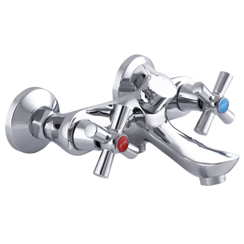 Кран для ванной двухвентильный с коротким изливом ZERIX хром ZOM 722 силумин ZX2802
Кран для ванной двухвентильный с коротким изливом ZERIX хром ZOM 722 силумин ZX2802