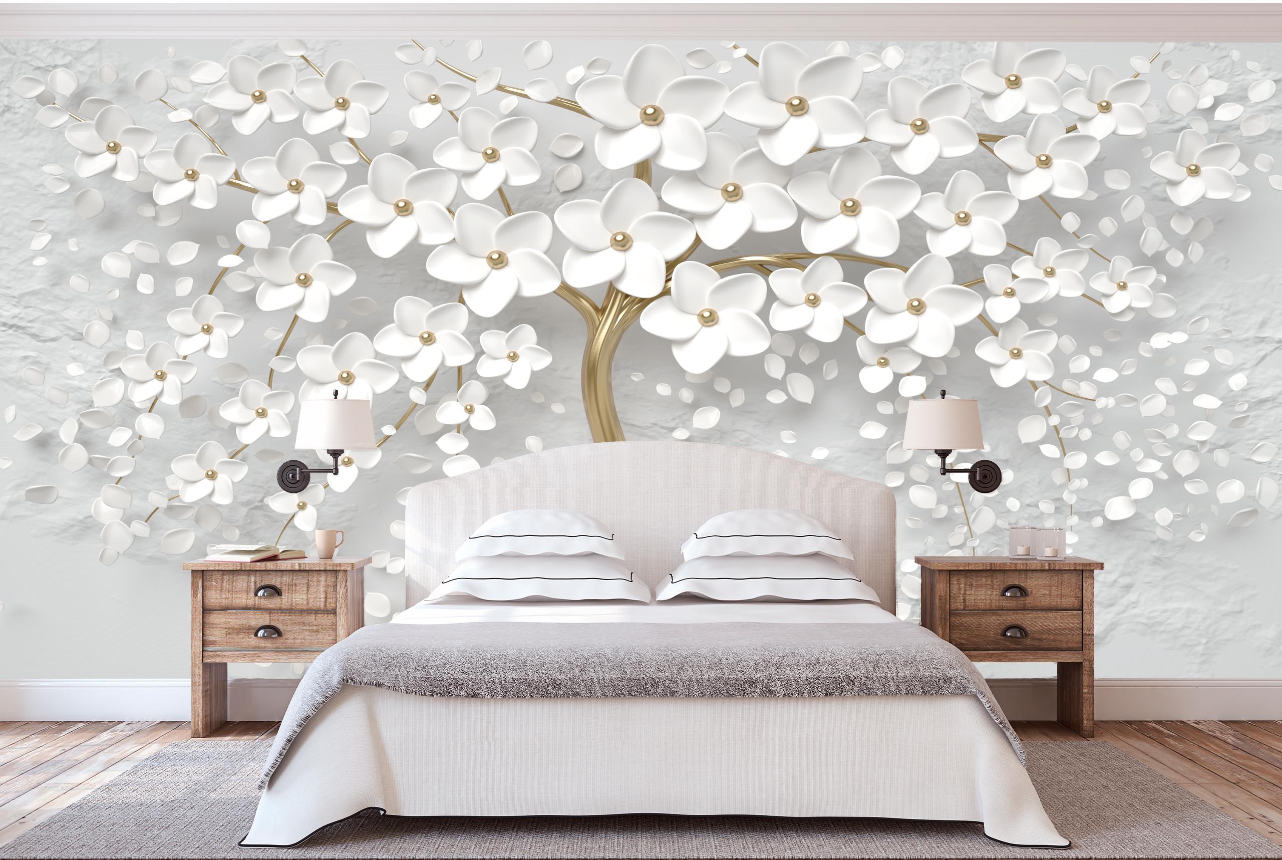 Виниловые Фотообои Walldeco Белые цветы на стене 285x190 Мелкий песок с блестками
Виниловые Фотообои Walldeco Белые цветы на стене 285x190 Мелкий песок с блестками