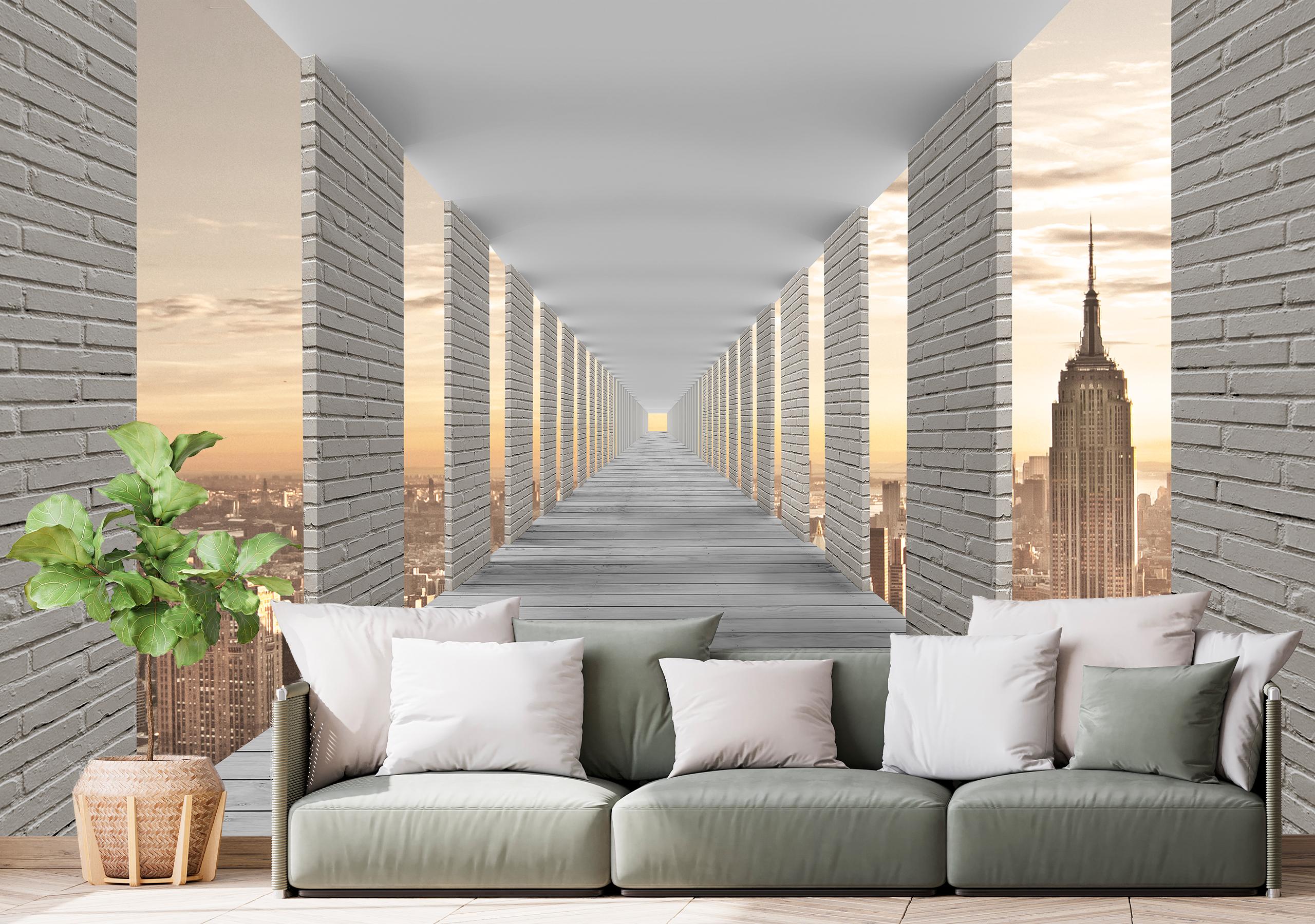 Виниловые Фотообои Walldeco 3Д коридор, панорама города 380x250 Базальт
Виниловые Фотообои Walldeco 3Д коридор, панорама города 380x250 Базальт