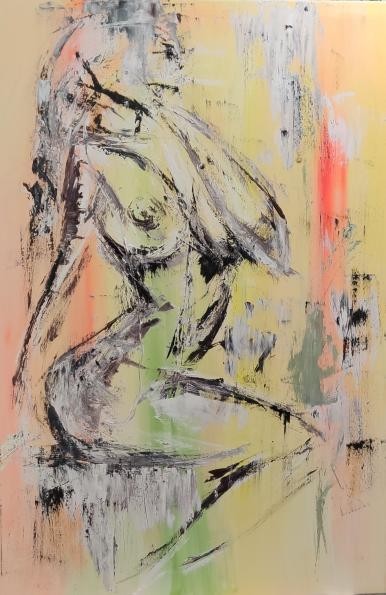Картина на холсте в стиле НЮ "Дарина" , акрил - техника мастихин (Acrylic painting on canvas in nude style)
Картина на холсте в стиле НЮ "Дарина" , акрил - техника мастихин (Acrylic painting on canvas in nude style)