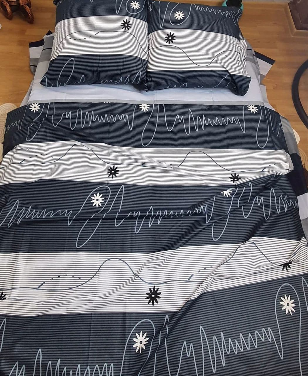 Комплект постельного белья (Кардиограмма) евро 
Комплект постельного белья (Кардиограмма) евро