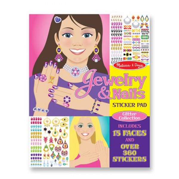 Набор наклеек Ювелирные изделия и маникюр Jewelry & Nails Glitter Stickers Pad Melissa & Doug
Набор наклеек Ювелирные изделия и маникюр Jewelry & Nails Glitter Stickers Pad Melissa & Doug
