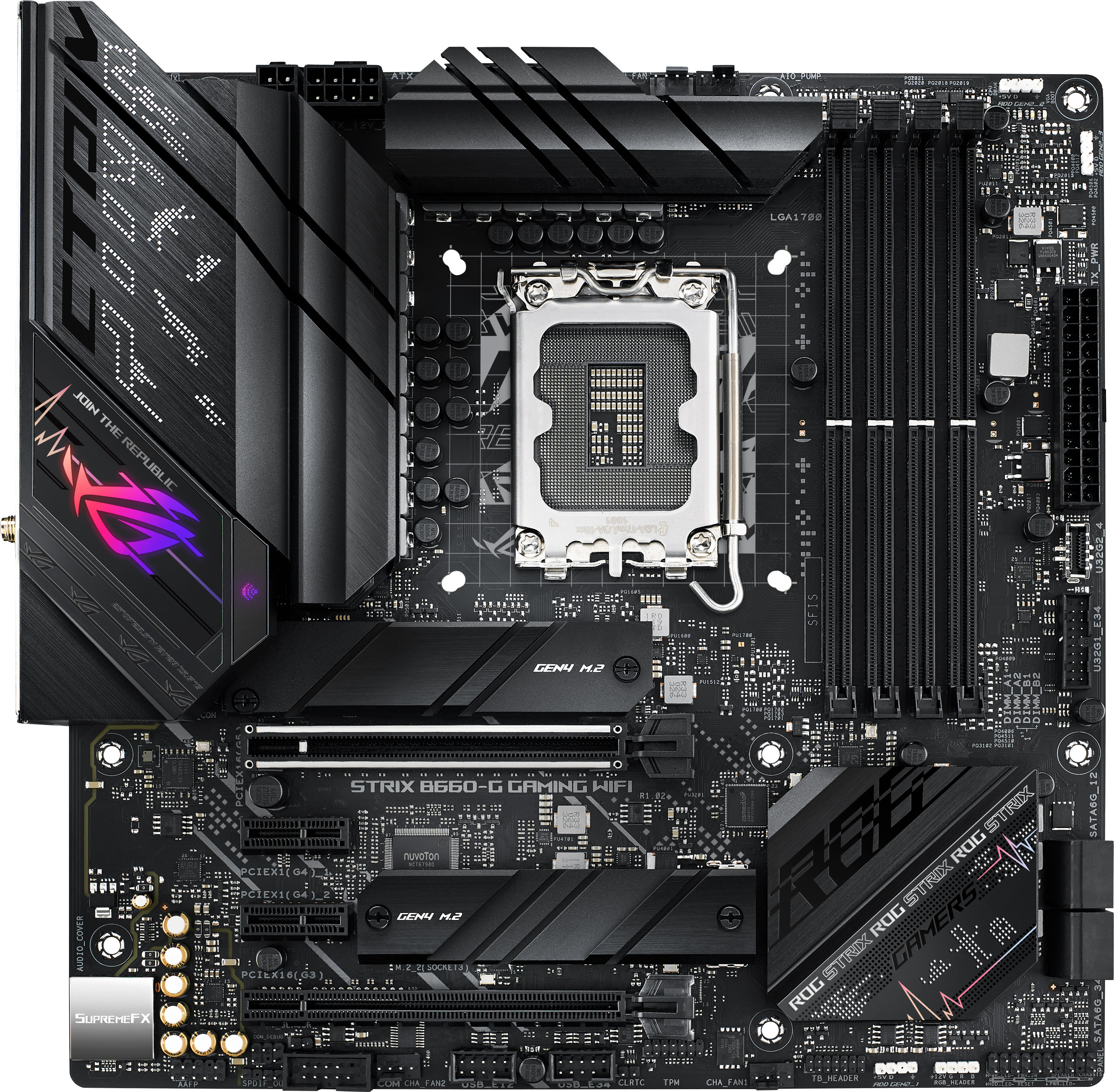 Материнская плата Asus ROG STRIX B660-G Gaming Wi-Fi (s1700, Intel B660, PCI-Ex16)
Материнская плата Asus ROG STRIX B660-G Gaming Wi-Fi (s1700, Intel B660, PCI-Ex16)