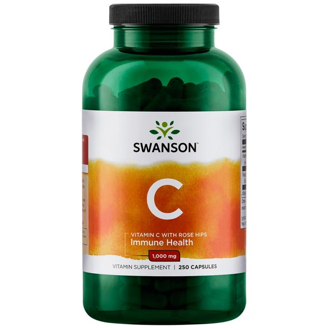 Витамин C и Шиповник, Vitamin C with Rose Hips, Swanson, 1.000 мг, 250 капсул
Витамин C и Шиповник, Vitamin C with Rose Hips, Swanson, 1.000 мг, 250 капсул