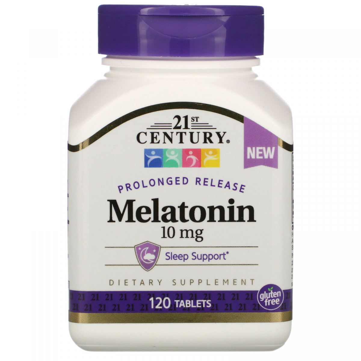 Мелатонин, пролонгированное высвобождение, Melatonin, Prolonged Release, 21st Century, 10 мг , 120 таблеток
Мелатонин, пролонгированное высвобождение, Melatonin, Prolonged Release, 21st Century, 10 мг , 120 таблеток