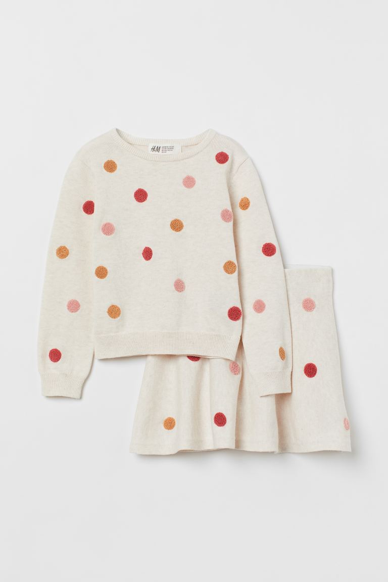 Комплект з тонкої в'язки (світшот і юбка) H&M BG289 8-10 років 134-140 см Натуральний білий / плямистий (P-6910806231259)
Комплект з тонкої в'язки (світшот і юбка) H&M BG289 8-10 років 134-140 см Натуральний білий / плямистий (P-6910806231259)