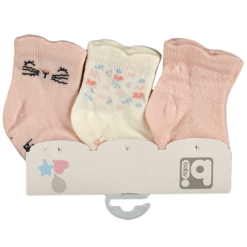 Носочки хлопковые для девочки (3 пары на пластине) BIBABY 0 - 6m (стопа 8 - 9) см розовый с молочным
Носочки хлопковые для девочки (3 пары на пластине) BIBABY 0 - 6m (стопа 8 - 9) см розовый с молочным