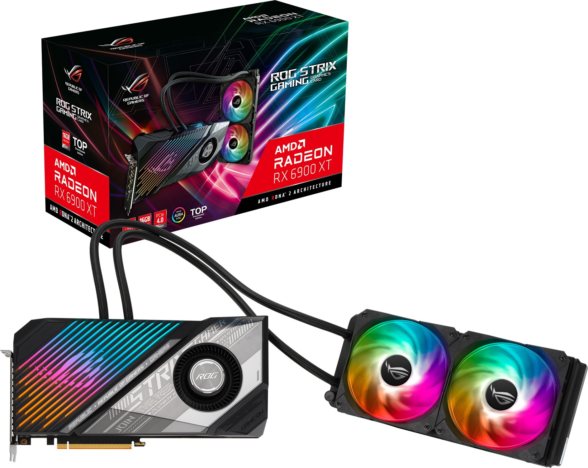 Видеокарта ASUS Radeon RX 6900 XT STRIX LC 16GB (ROGSTRIXLCRX6900XTT16GGAMING) 
Видеокарта ASUS Radeon RX 6900 XT STRIX LC 16GB (ROGSTRIXLCRX6900XTT16GGAMING)
