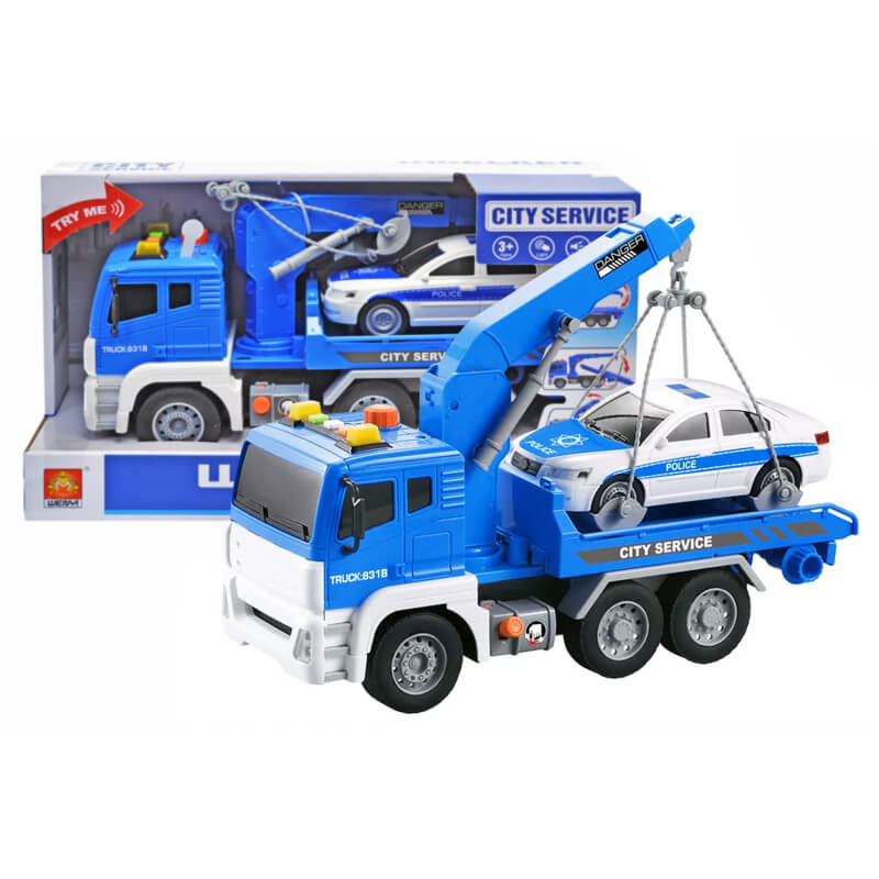 Машина эвакуатор инерционный со светом и звуком и машинкой WY831B A-Toys (WY831B)
Машина эвакуатор инерционный со светом и звуком и машинкой WY831B A-Toys (WY831B)