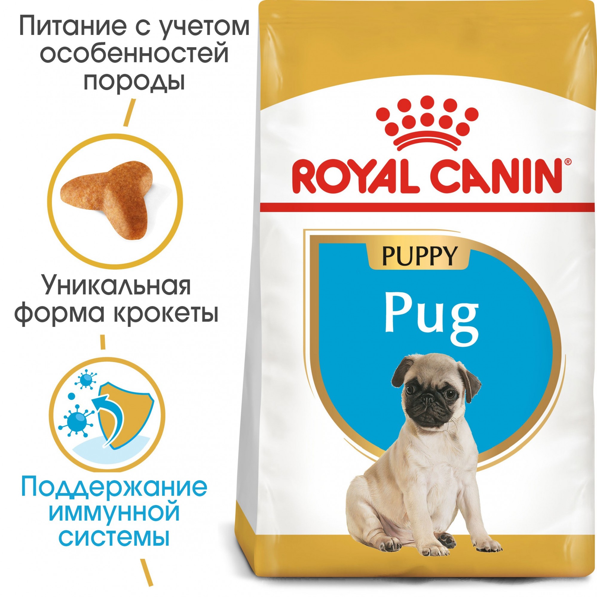 Сухой корм для собак Royal Canin Pug Puppy 1.5 кг щенкам породы Мопс в возрасте до 10 месяцев
Сухой корм для собак Royal Canin Pug Puppy 1.5 кг щенкам породы Мопс в возрасте до 10 месяцев