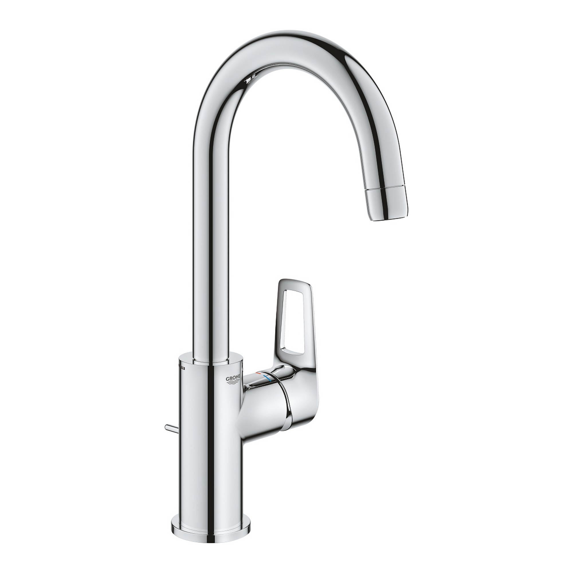 Cмеситель на раковину высокий GROHE BauLoop L-Size хром латунь с донным клапаном 23763001
Cмеситель на раковину высокий GROHE BauLoop L-Size хром латунь с донным клапаном 23763001