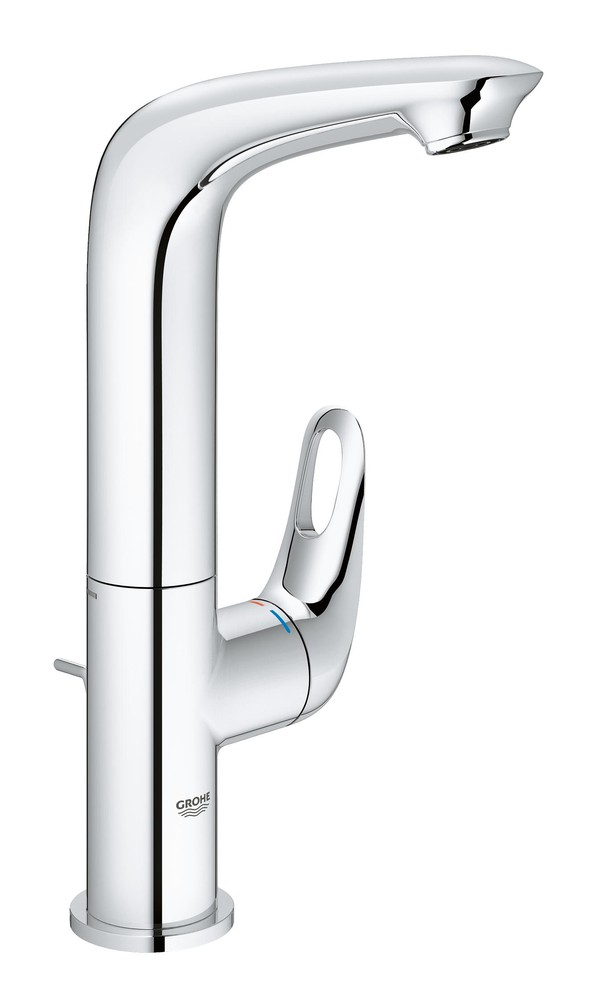 Cмеситель для умывальника высокий GROHE Eurostyle хром латунь с донным клапаном 23569003
Cмеситель для умывальника высокий GROHE Eurostyle хром латунь с донным клапаном 23569003