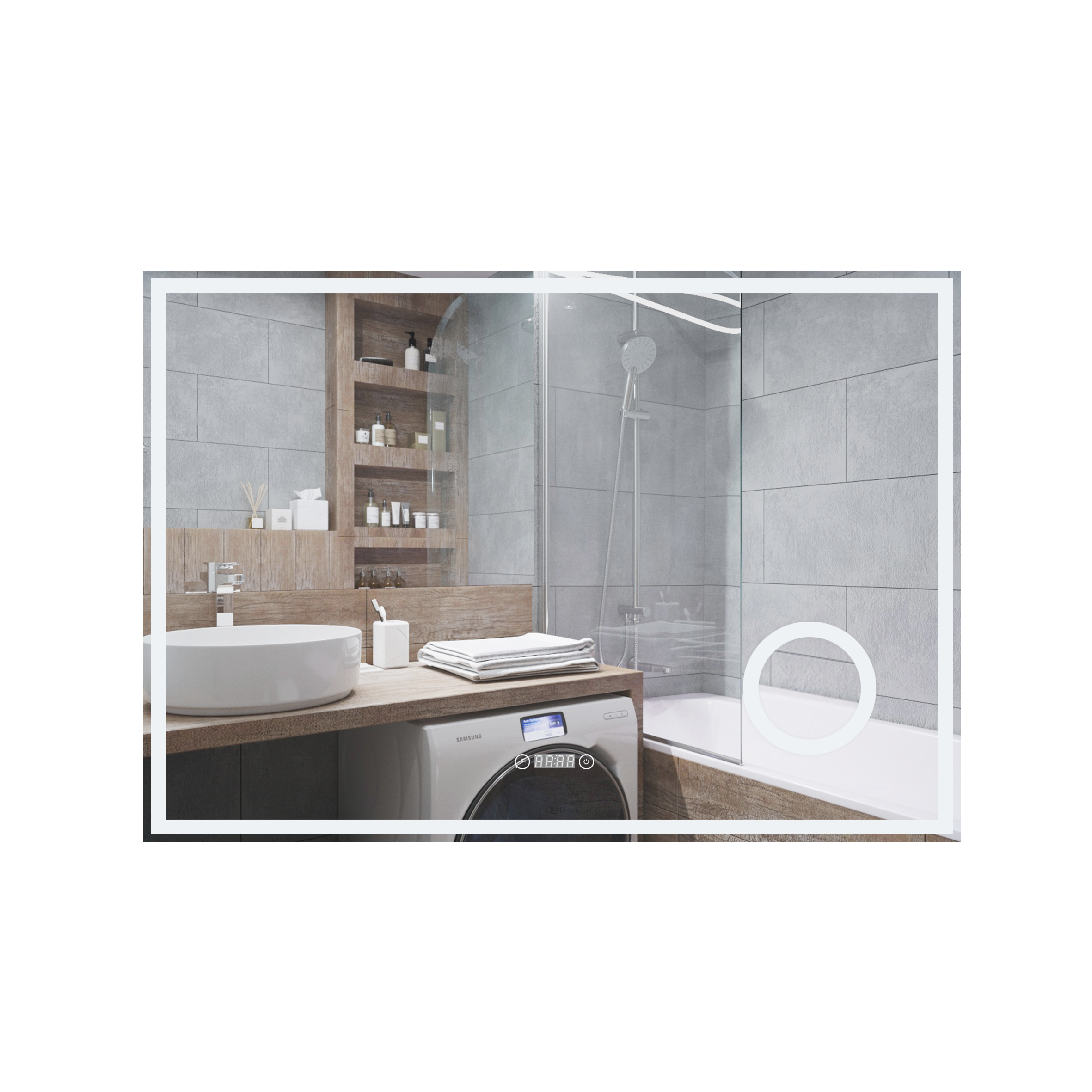 Зеркало прямоугольное в ванную Q-TAP Stork 70x100см c подсветкой сенсорное включение QT1578142270100W
Зеркало прямоугольное в ванную Q-TAP Stork 70x100см c подсветкой сенсорное включение QT1578142270100W