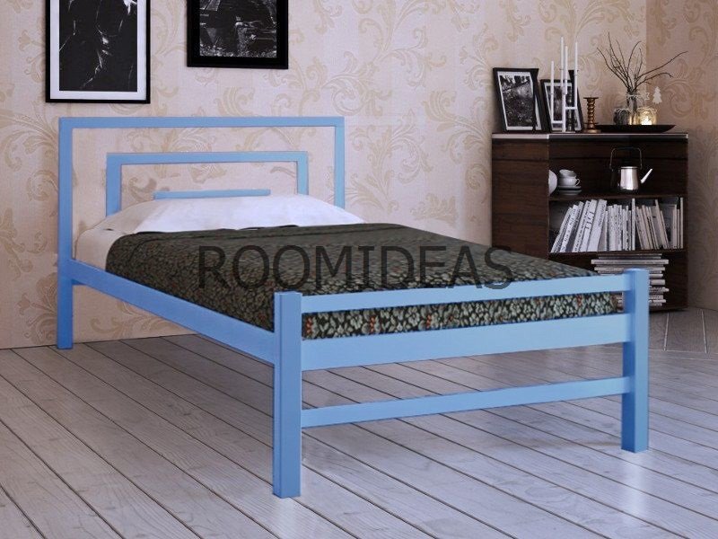 Кровать Брио 2 Метакам Голубой металлик 140 х 200 см 
Кровать Брио 2 Метакам Голубой металлик 140 х 200 см