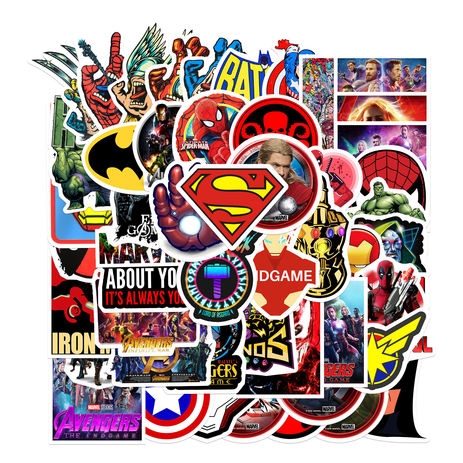 Набор наклеек stickers Marvel DC - 50 шт | Марвел Супергерои - Водостойкие стикеры для оклеивания
Набор наклеек stickers Marvel DC - 50 шт | Марвел Супергерои - Водостойкие стикеры для оклеивания
