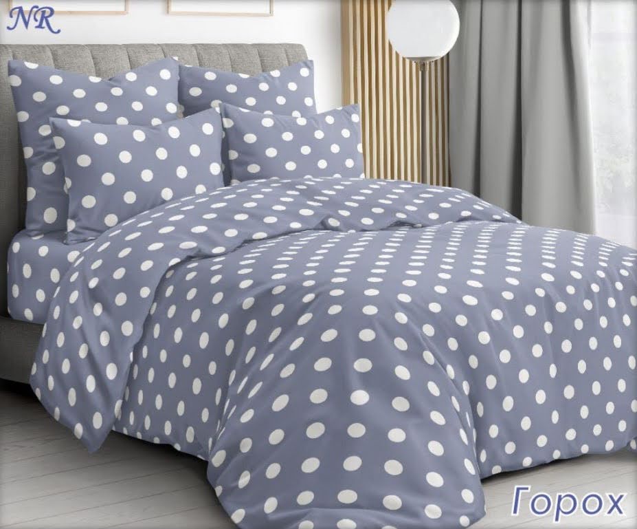 Постельное белье комплект из Бязи "Горошек белый на сером". Размер Полуторный, простынь на Резинке, для Стандартной подушки (TIR_2500-712 1.5/R-SP)
Постельное белье комплект из Бязи "Горошек белый на сером". Размер Полуторный, простынь на Резинке, для Стандартной подушки (TIR_2500-712 1.5/R-SP)