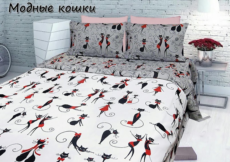 Постельное белье комплект из Бязи "Модные Кошки". Размер Двуспальный макси, для Стандартной подушки (TIR_2271-208 2M-SP)
Постельное белье комплект из Бязи "Модные Кошки". Размер Двуспальный макси, для Стандартной подушки (TIR_2271-208 2M-SP)