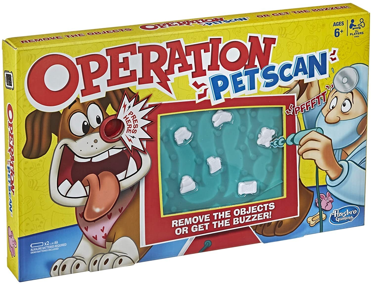 Настольная игра Hasbro Gaming Operation Pet Scan Операция Сканирование щенка (E9694)
Настольная игра Hasbro Gaming Operation Pet Scan Операция Сканирование щенка (E9694)