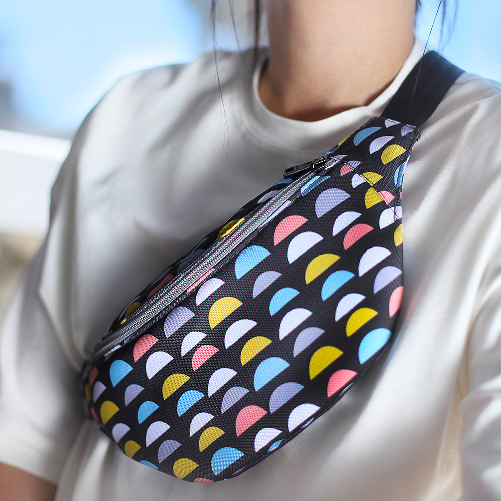 Сумка бананка BUMBAG Разноцветные горбики на чёрном фоне Presentville 27х16 см 000174047
Сумка бананка BUMBAG Разноцветные горбики на чёрном фоне Presentville 27х16 см 000174047