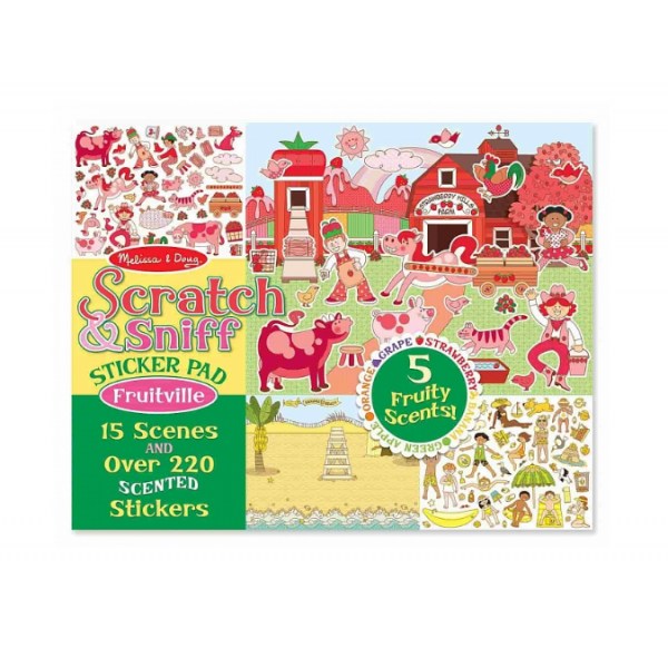 Набор ароматических наклеек Фруктоград Scratch & Sniff Fruitville Melissa & Doug
Набор ароматических наклеек Фруктоград Scratch & Sniff Fruitville Melissa & Doug