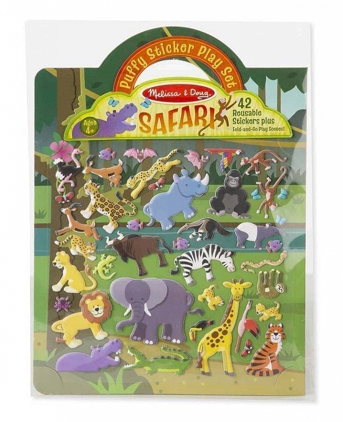 Объемные многоразовые наклейки Сафари Puffy Sticker Play Set Safari Melissa & Doug
Объемные многоразовые наклейки Сафари Puffy Sticker Play Set Safari Melissa & Doug