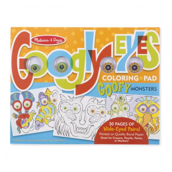 Раскраска с глазами Монстры Googly Eyes Coloring Pad Goofy Monsters Melissa & Doug
Раскраска с глазами Монстры Googly Eyes Coloring Pad Goofy Monsters Melissa & Doug