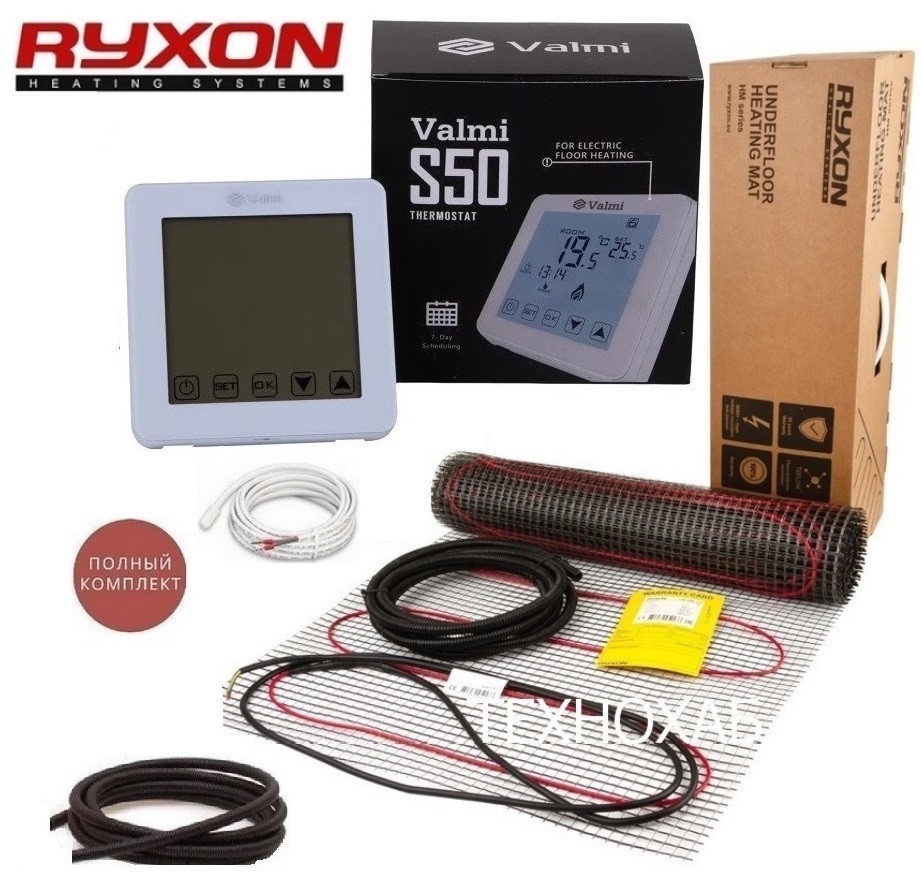 Теплый пол RYXON HM/6м² /1200Ват/ 200Вт/м² двухжильный нагревательный мат с сенсорным программируемым терморегулятором Valmi S50
Теплый пол RYXON HM/6м² /1200Ват/ 200Вт/м² двухжильный нагревательный мат с сенсорным программируемым терморегулятором Valmi S50