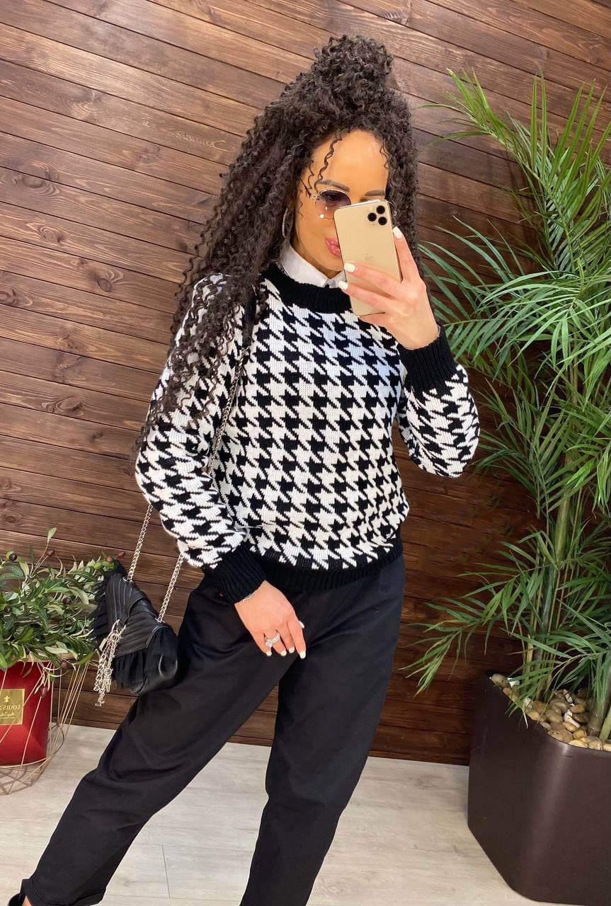 Fashions Женский свитер в гусиную лапку Grace Fashions - черный (0251, Fashions Женский свитер в гусиную лапку Grace Fashions 42-46 черный (0251)
Fashions Женский свитер в гусиную лапку Grace Fashions - черный (0251, Fashions Женский свитер в гусиную лапку Grace Fashions 42-46 черный (0251)