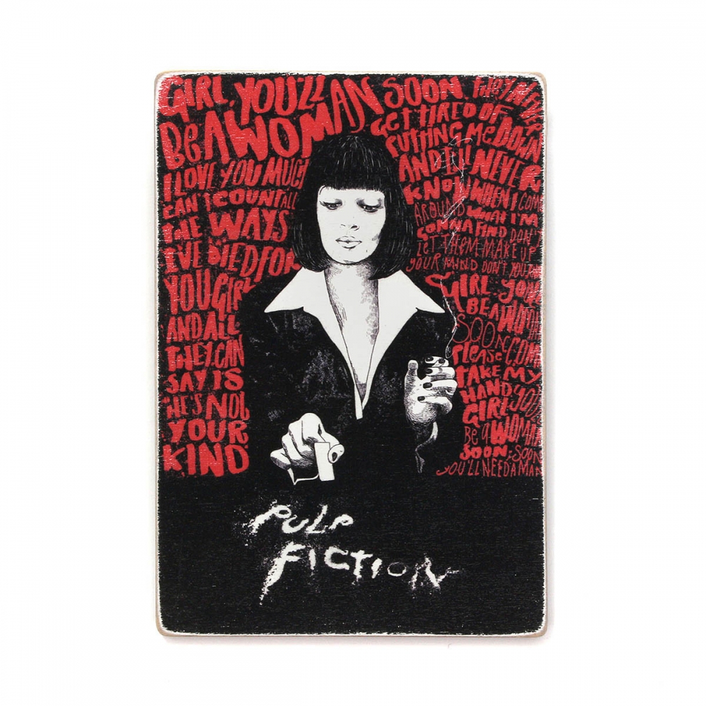 Деревянный постер Фильмы и сериалы Pulp Fiction. Криминальное чтиво. Мия. Арт А1
Деревянный постер Фильмы и сериалы Pulp Fiction. Криминальное чтиво. Мия. Арт А1