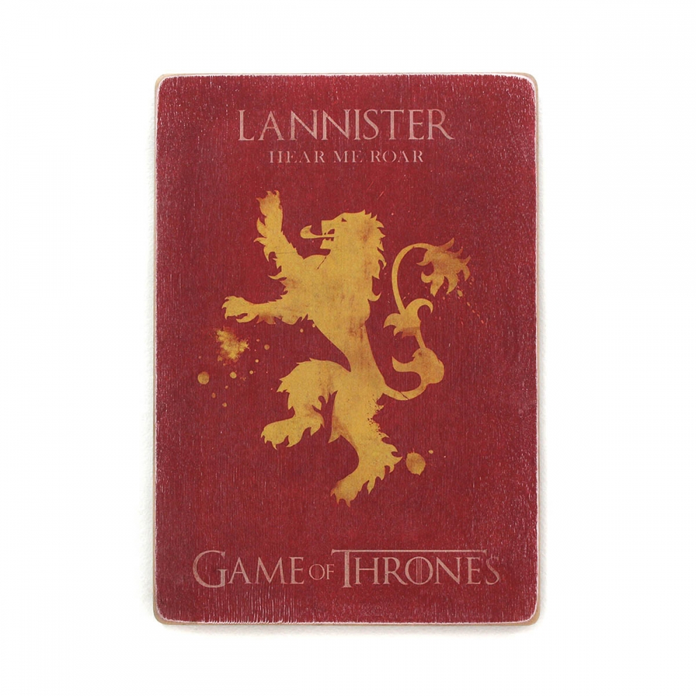 Деревянный постер Фильмы и сериалы Game of Thrones. Герб Ланнистеров на красном фоне А1
Деревянный постер Фильмы и сериалы Game of Thrones. Герб Ланнистеров на красном фоне А1