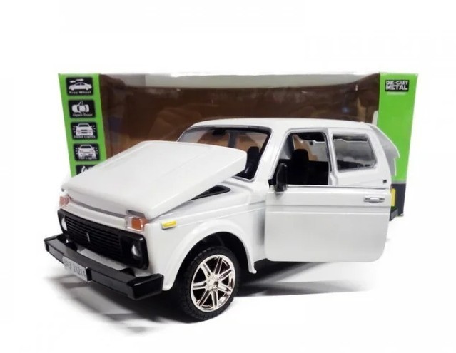 Коллекционная металлическая машинка ВАЗ Нива Автопром VAZ Niva 21214 в масштабе 1:22 Зеленая
Коллекционная металлическая машинка ВАЗ Нива Автопром VAZ Niva 21214 в масштабе 1:22 Зеленая