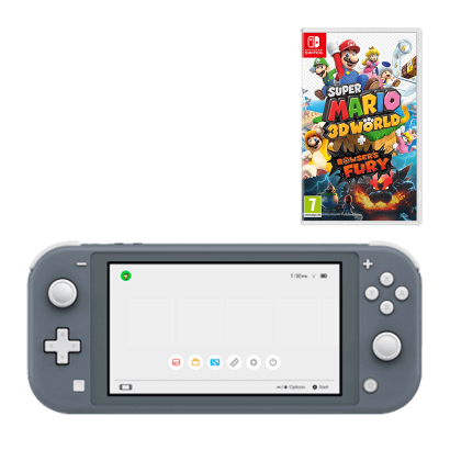 Набор Консоль Nintendo Switch Lite 32GB Grey Новый + Игра Super Mario 3D World + Bowser's Fury Nintendo Switch Русские Субтитры Новый
Набор Консоль Nintendo Switch Lite 32GB Grey Новый + Игра Super Mario 3D World + Bowser's Fury Nintendo Switch Русские Субтитры Новый