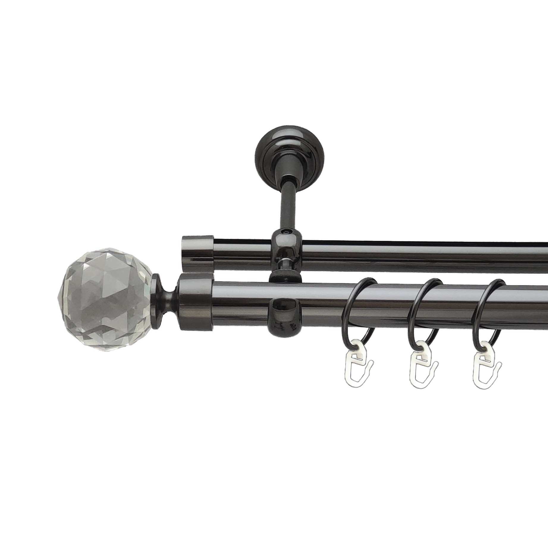 Карниз Orvit Люміера металевий дворядний опозитний гладка \ профільна труба кільце металеве Онікс 25\19 мм 160 см 
Карниз Orvit Люміера металевий дворядний опозитний гладка \ профільна труба кільце металеве Онікс 25\19 мм 160 см