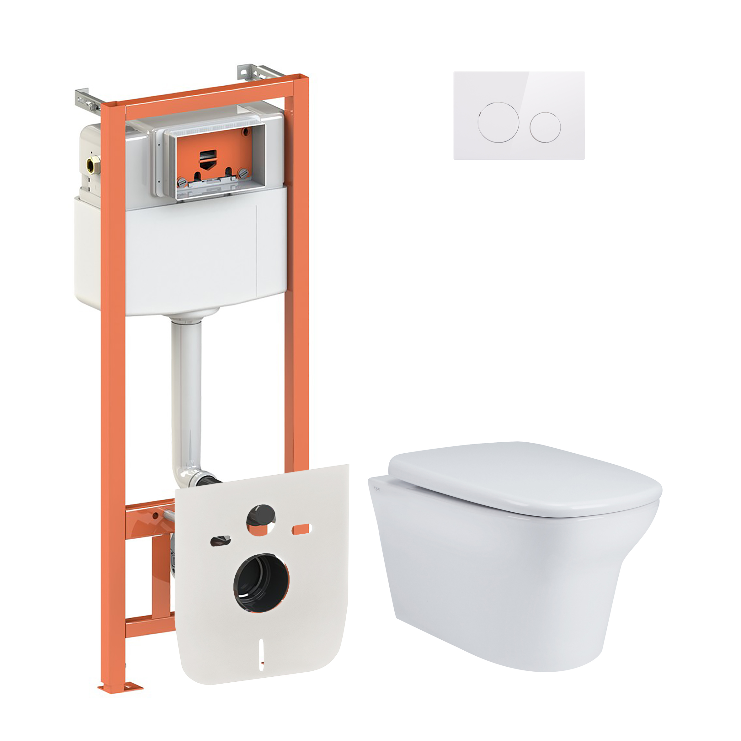 Набор Qtap инсталляция 4 в 1 с панелью смыва Nest (QT0133M425 + QT0111M11110W) + унитаз с сиденьем Gemini QT25332614EW
Набор Qtap инсталляция 4 в 1 с панелью смыва Nest (QT0133M425 + QT0111M11110W) + унитаз с сиденьем Gemini QT25332614EW