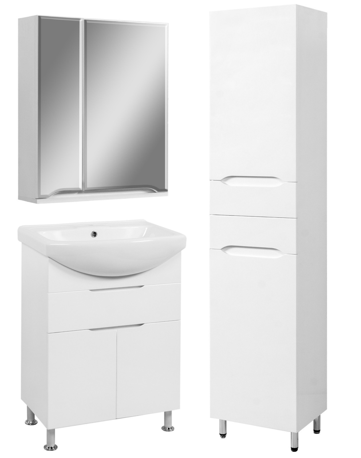 Комплект меблів SANWEST GROUP Аляска 65 см ( Дзеркальна шафа Вісла 65 + Тумба АляскаТ-6 з умивальником Ізео 65 + Пенал на ніжках Вісла 40
Комплект меблів SANWEST GROUP Аляска 65 см ( Дзеркальна шафа Вісла 65 + Тумба АляскаТ-6 з умивальником Ізео 65 + Пенал на ніжках Вісла 40