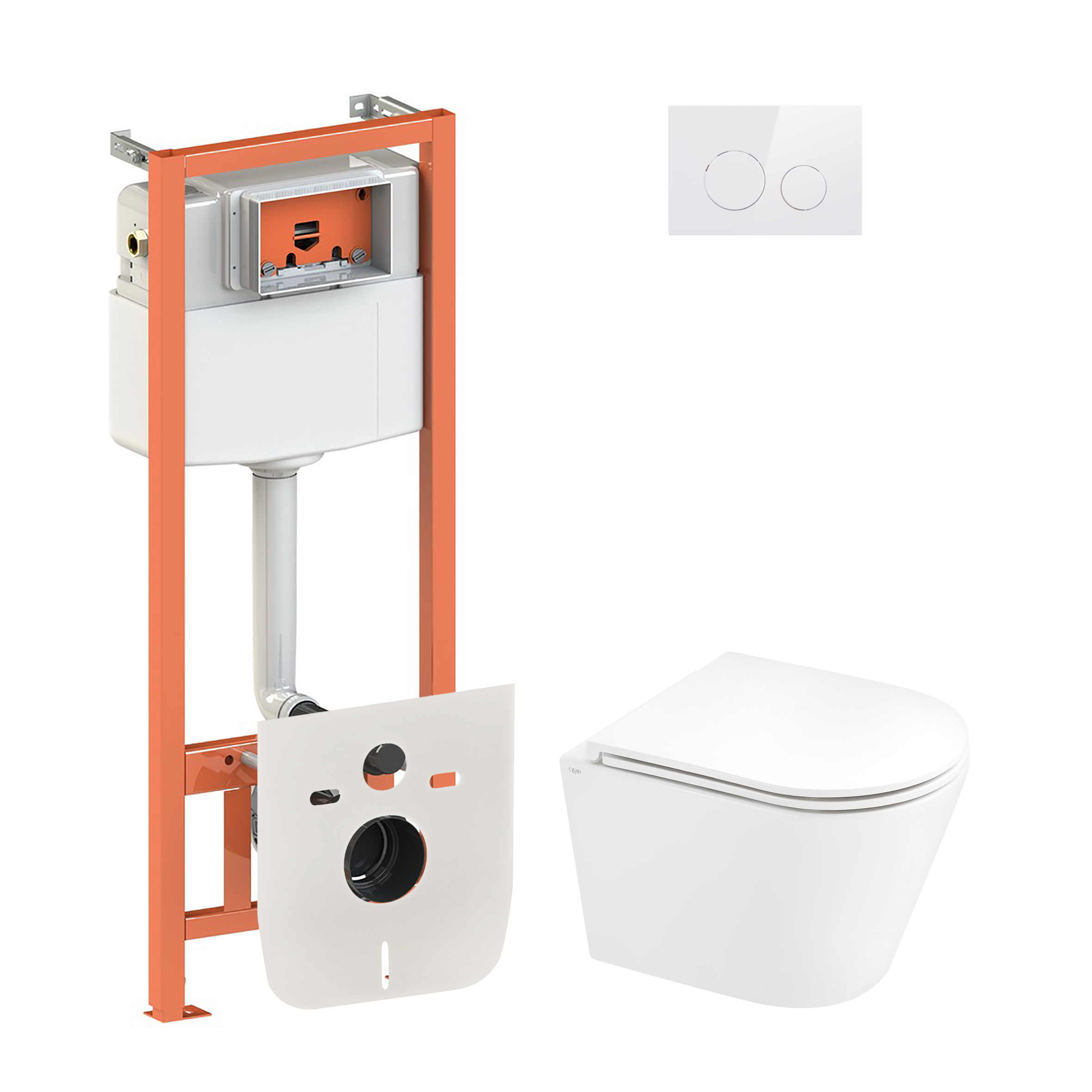 Набор Qtap инсталляция 4 в 1 с панелью смыва Nest (QT0133M425 + QT0111M11110W) + унитаз с сиденьем Scorpio QT1433053ERW
Набор Qtap инсталляция 4 в 1 с панелью смыва Nest (QT0133M425 + QT0111M11110W) + унитаз с сиденьем Scorpio QT1433053ERW