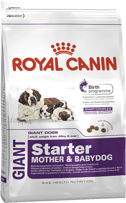 Корм для щенков, беременных и кормящих собак гигантских пород Royal Canin Giant Starter 4 кг (2996040)
Корм для щенков, беременных и кормящих собак гигантских пород Royal Canin Giant Starter 4 кг (2996040)