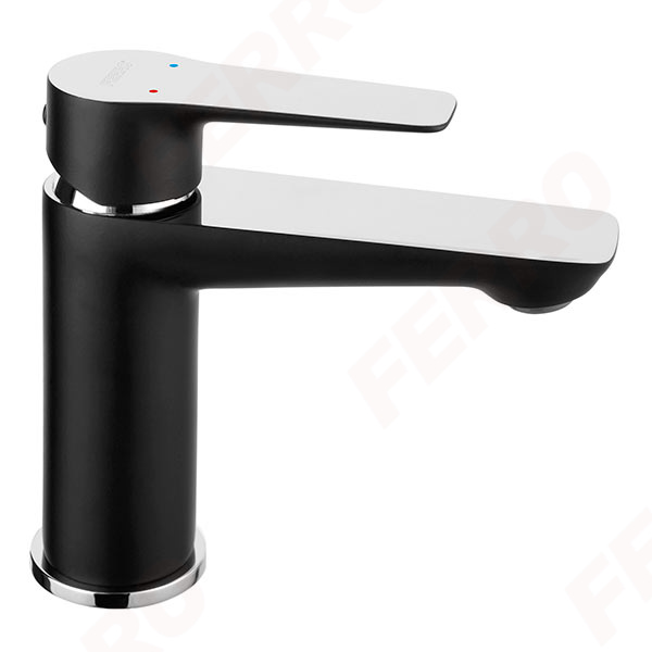 Смеситель для умывальника Ferro Adore Black/Chrome черный хром литой излив BDR2BLC
Смеситель для умывальника Ferro Adore Black/Chrome черный хром литой излив BDR2BLC